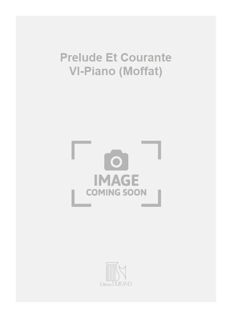 Prelude Et Courante Vl-Piano (Moffat)